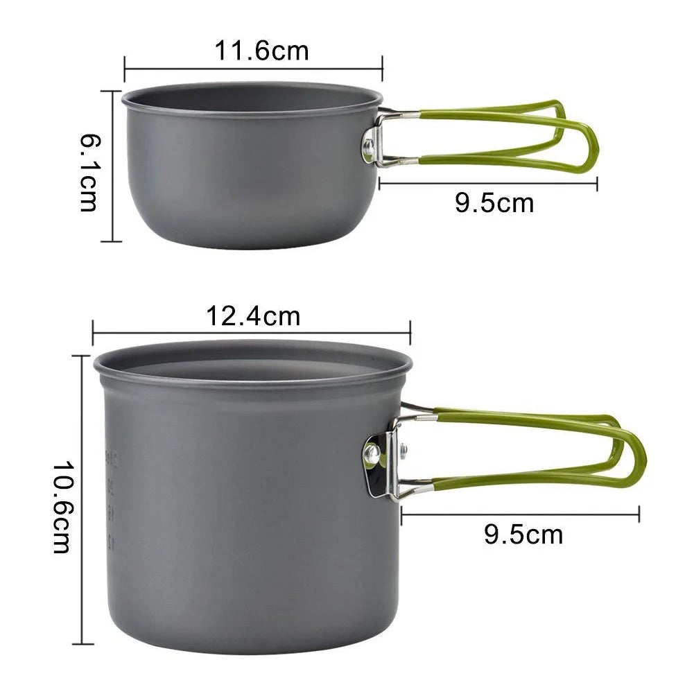 Camping Cookware, Outdoor Cooking Equipment, Pot and Pans for Camping, Backpacking, and Overlanding