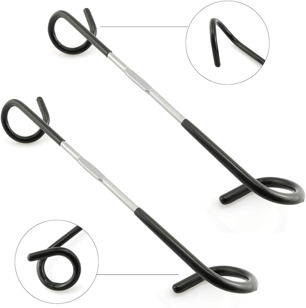 2Pcs Camping Light Hook 26Cm, Outdoor Camping Equipment Pole Lamp Hanger for Camping, Travelling, and Adventure