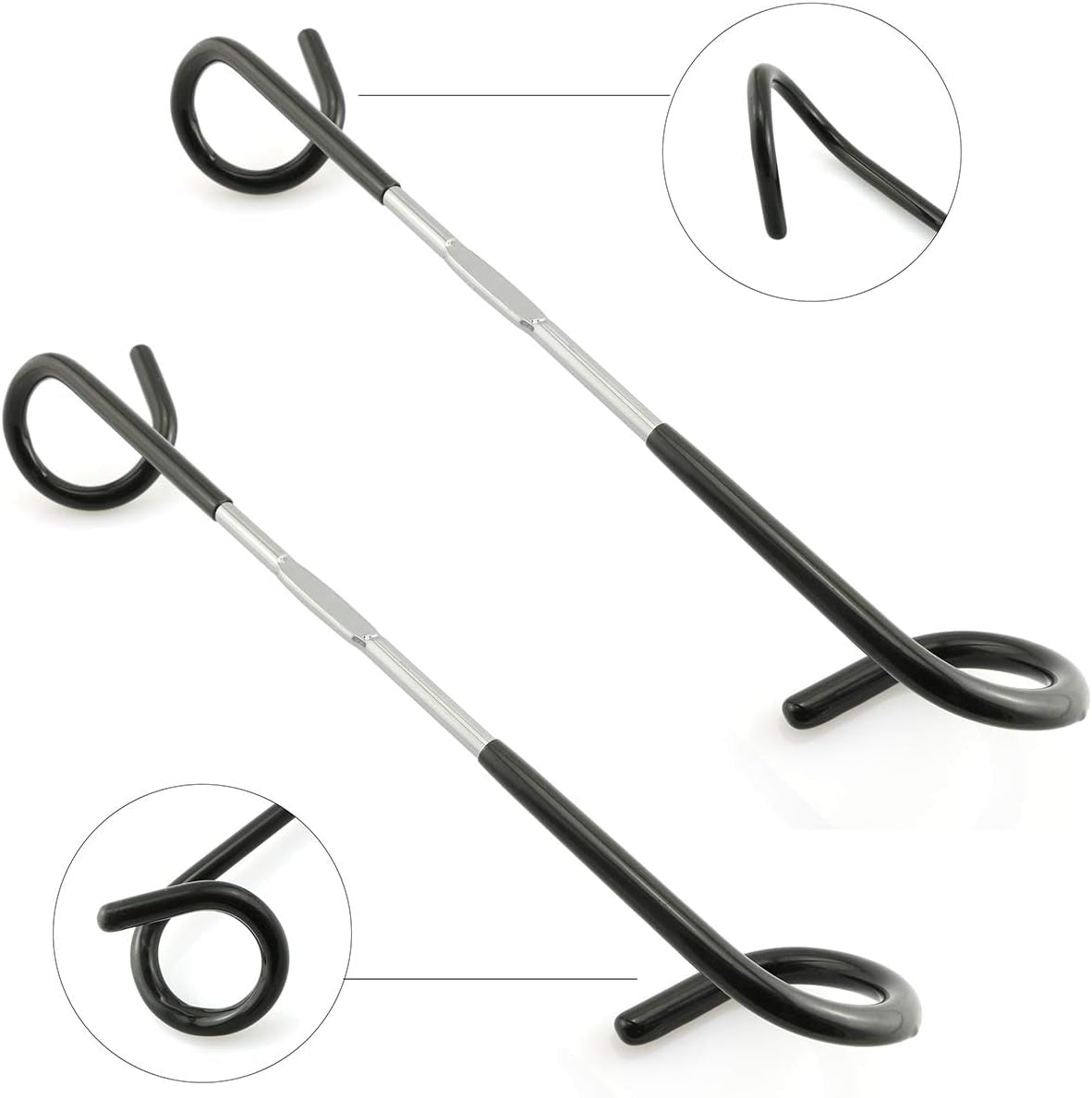 2Pcs Camping Light Hook 26Cm, Outdoor Camping Equipment Pole Lamp Hanger for Camping, Travelling, and Adventure