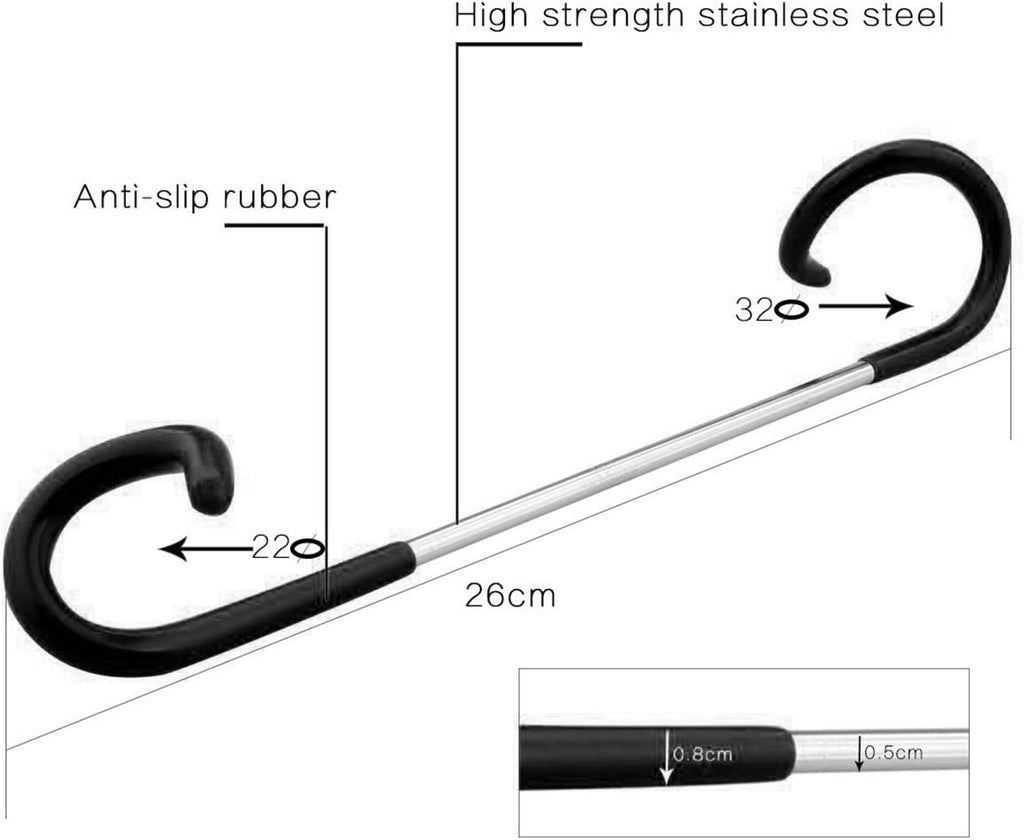 2Pcs Camping Light Hook 26Cm, Outdoor Camping Equipment Pole Lamp Hanger for Camping, Travelling, and Adventure